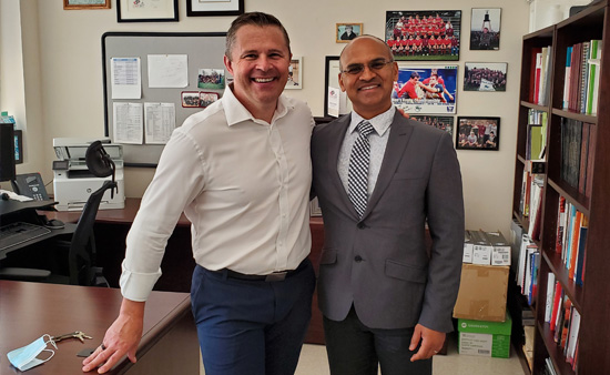Dr. Misra with Dr. Stuart Phillips